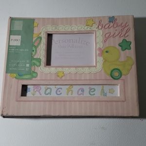 Personalized baby girl photo album